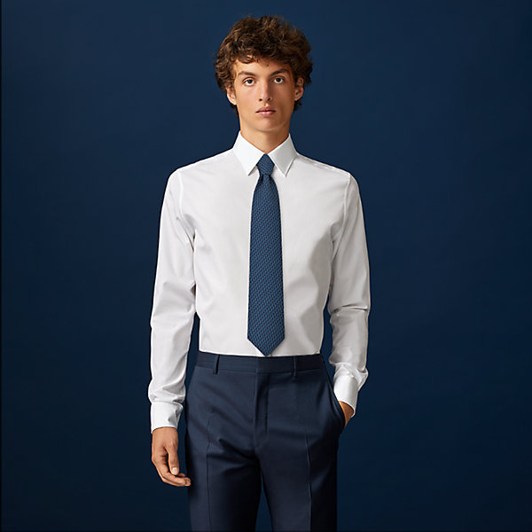 hermes tie suit