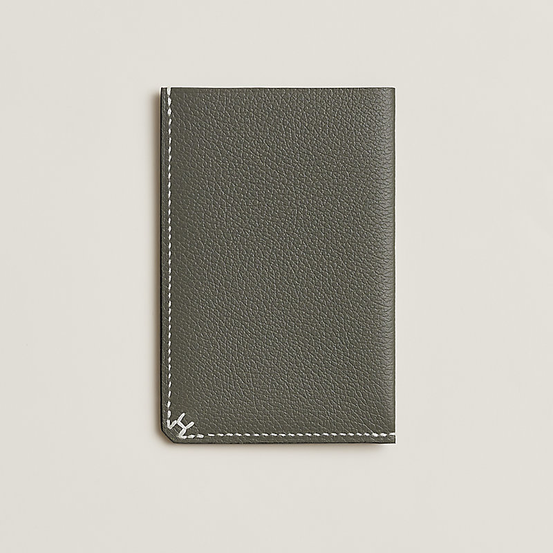 【洗練グレーで大人の佇まい】HERMES RMS Card Holder gray Calvi card holder | Hermès USA