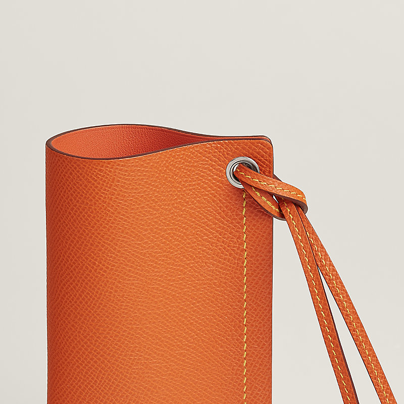 H Sellier colorfil glasses case - Orange | Hermès USA
