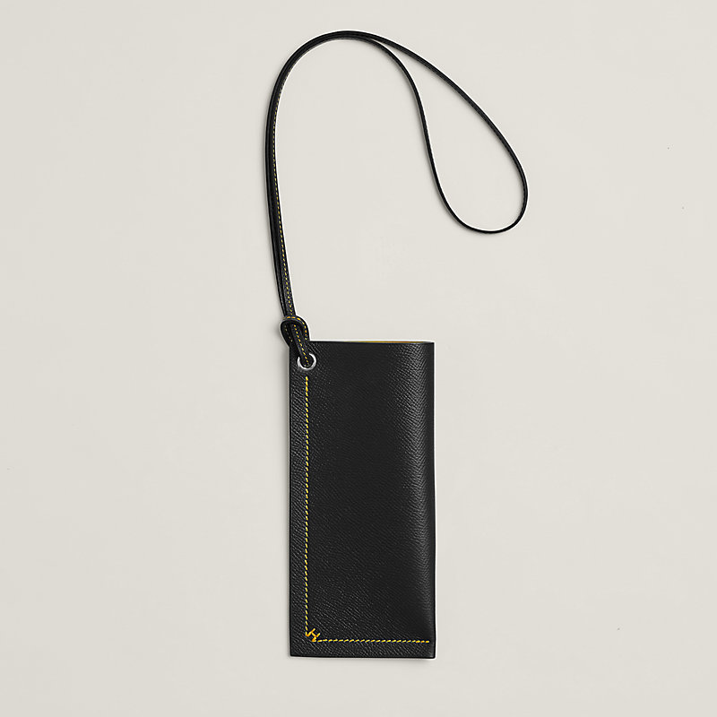 【GO】HERMESエルメス　メガネケース　ブラック H Sellier verso glasses case | Hermès UAE