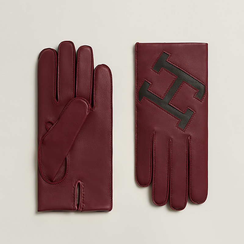 aris cashmere lined leather gloves
