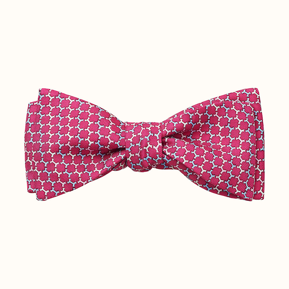 hermes black bow tie