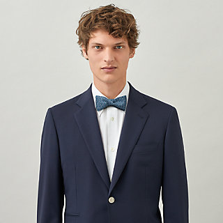 hermes black bow tie