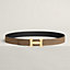 H Striee belt buckle & Reversible leather strap 32&nbsp;mm, View: , view 1 of 2