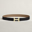 H Striee belt buckle & Reversible leather strap 32&nbsp;mm, View: , view 2 of 2