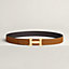 H Striee belt buckle & Reversible leather strap 32&nbsp;mm, View: , view 2 of 2