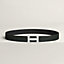 H Striee belt buckle & Reversible leather strap 32&nbsp;mm, View: , view 1 of 2