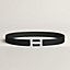 H Striee belt buckle & Reversible leather strap 32&nbsp;mm, View: , view 2 of 2