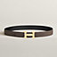 H Striee belt buckle & Reversible leather strap 32&nbsp;mm, View: , view 2 of 2