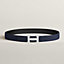 H Striee belt buckle & Reversible leather strap 32&nbsp;mm, View: , view 2 of 2