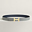 H Striee belt buckle & Reversible leather strap 32&nbsp;mm, View: , view 2 of 2