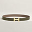 H Striee belt buckle & Reversible leather strap 32&nbsp;mm, View: , view 2 of 2