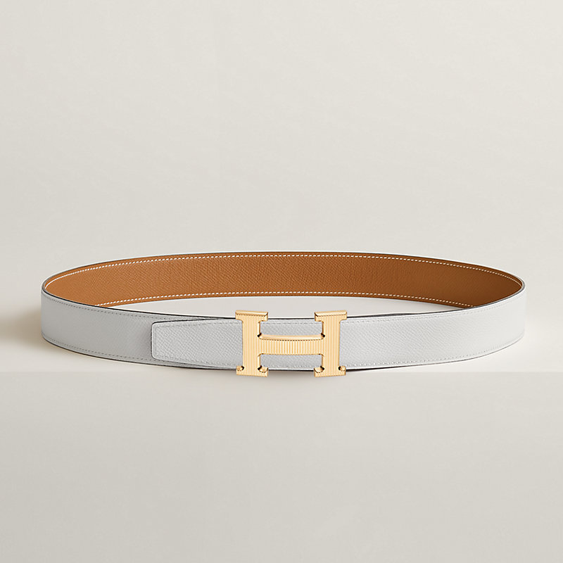 Hermes H Strie Buckle Reversible Belt