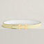 H Striee belt buckle & Reversible leather strap 32&nbsp;mm, View: , view 1 of 2