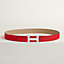 H Striee belt buckle & Reversible leather strap 32&nbsp;mm, View: , view 1 of 2