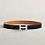 H Striee belt buckle & Reversible leather strap 32&nbsp;mm, View: , view 2 of 2