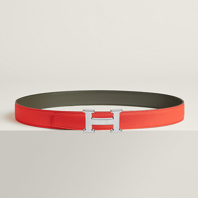 H Striee 벨트 버클 & 리버서블 가죽 스트랩 32mm