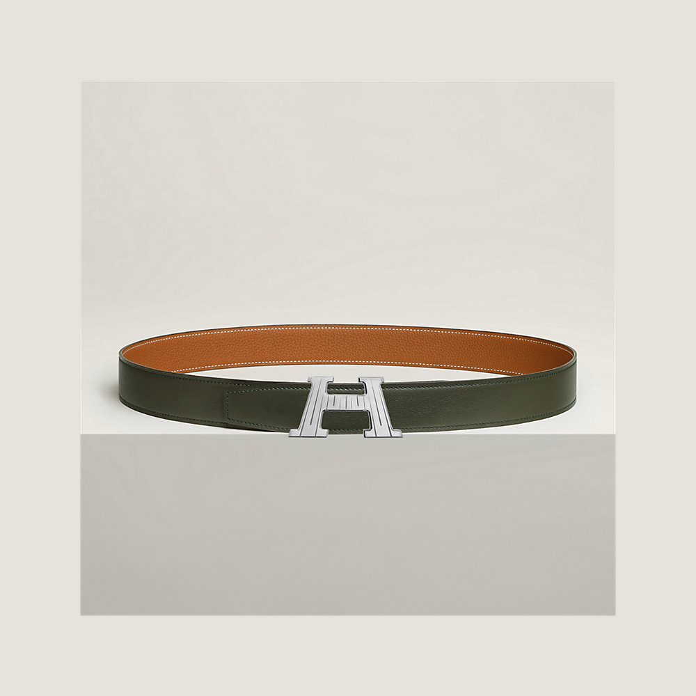 H Take Off belt buckle & Reversible leather strap 32 mm | Hermès UK