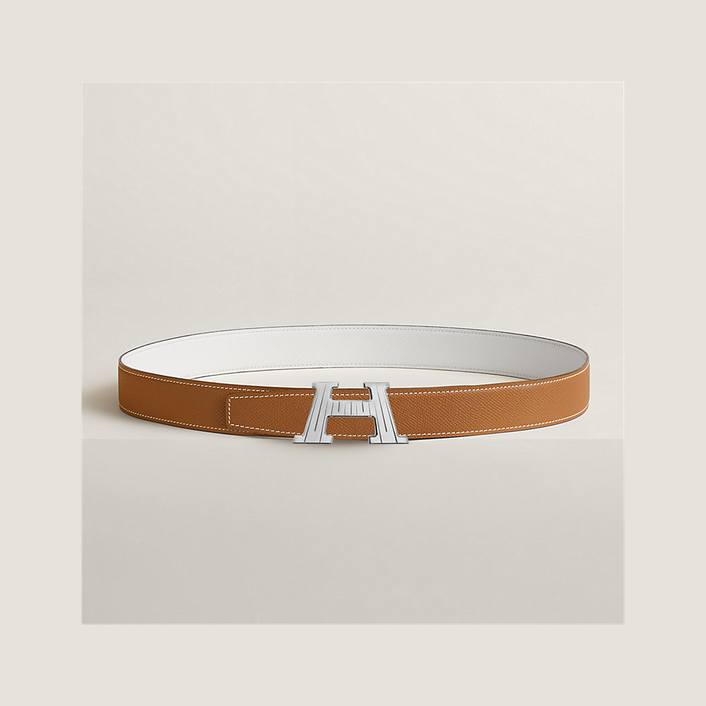 H Take Off belt buckle & Reversible leather strap 32 mm | Hermès UK