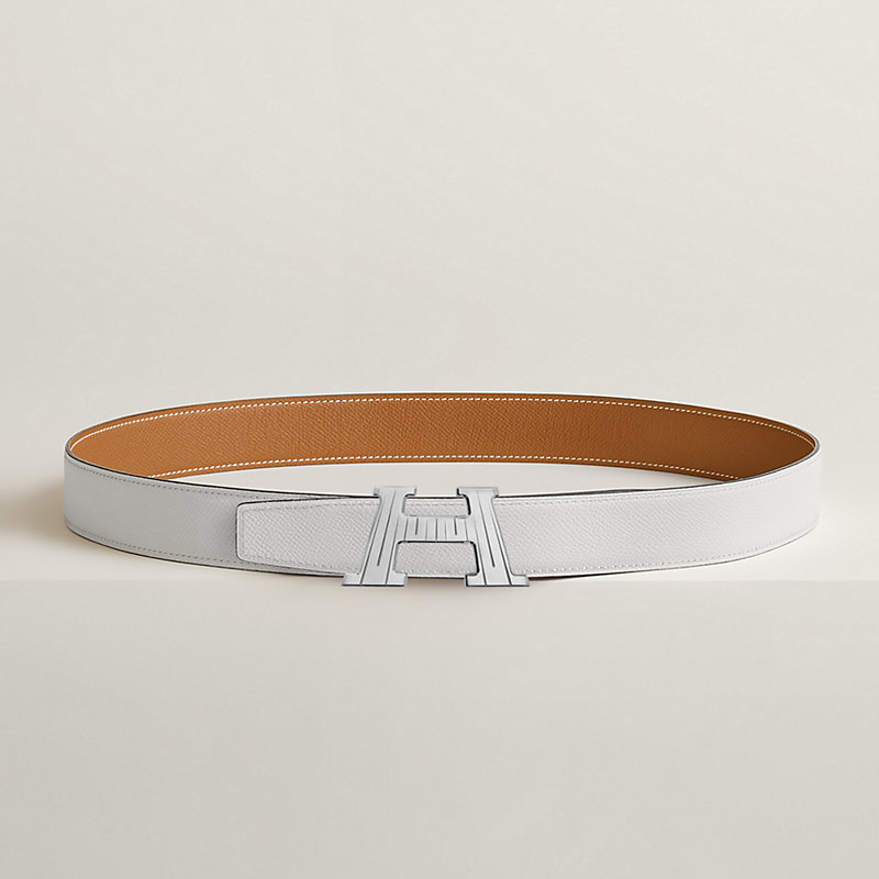 H Take Off belt buckle & Reversible leather strap 32 mm