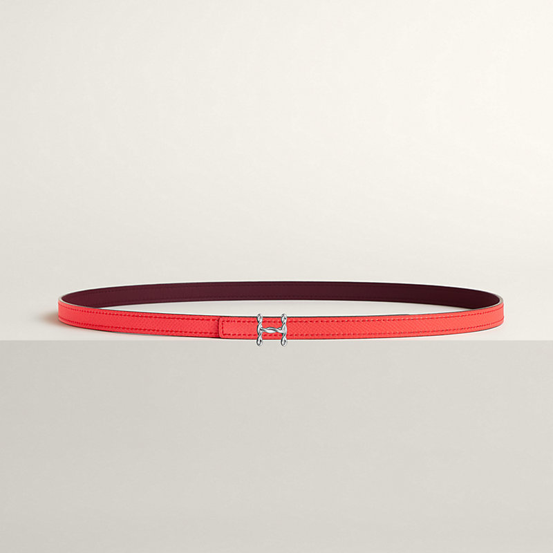 H Torsade belt buckle & Reversible leather strap 13 mm