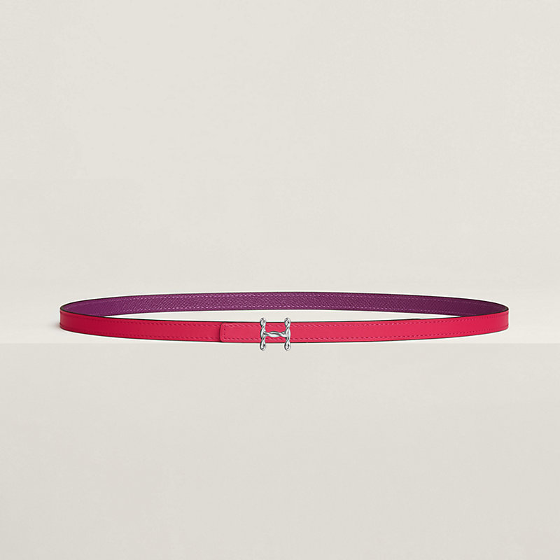 H Torsade belt buckle & Reversible leather strap 13 mm