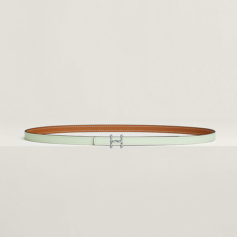 H Torsade belt buckle & Reversible leather strap 13 mm
