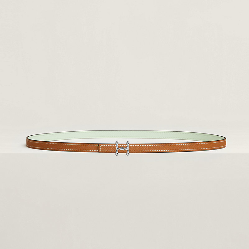 H Torsade belt buckle & Reversible leather strap 13 mm