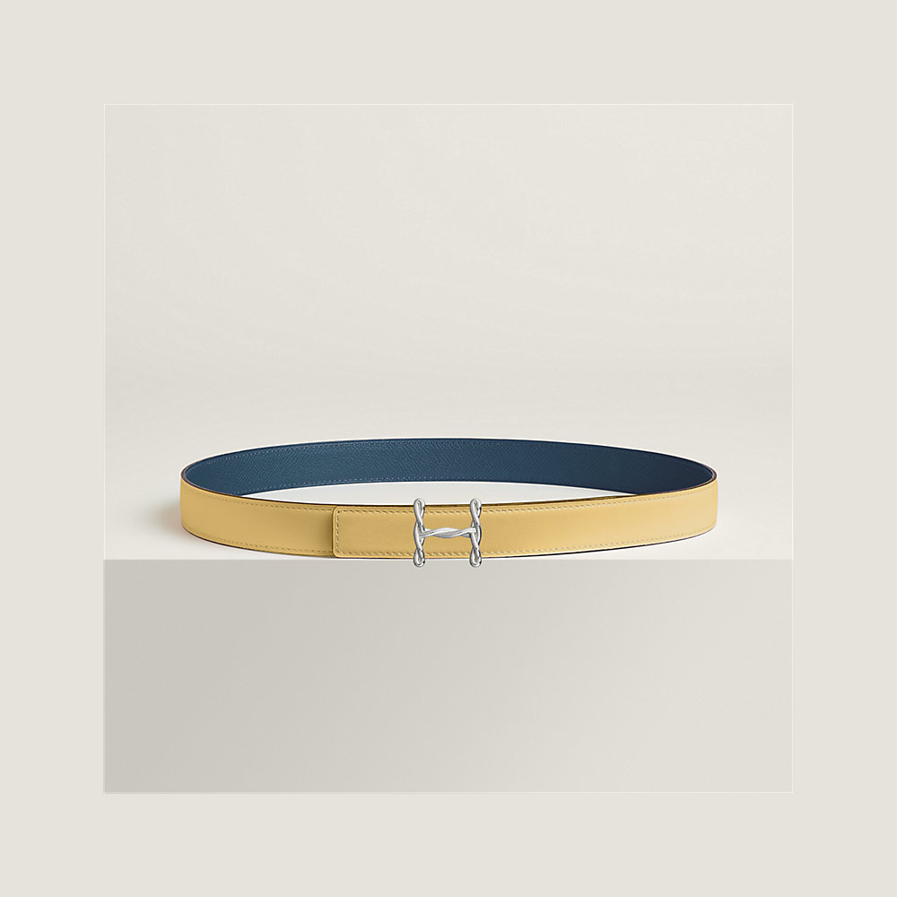 H Torsade belt buckle & Reversible leather strap 24 mm | Hermès UK