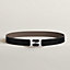 H Twist belt buckle & Reversible leather strap 32&nbsp;mm, View: , view 1 of 2