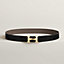 H Twist belt buckle & Reversible leather strap 32&nbsp;mm, View: , view 1 of 2