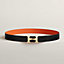 H Twist belt buckle & Reversible leather strap 32&nbsp;mm, View: , view 1 of 2