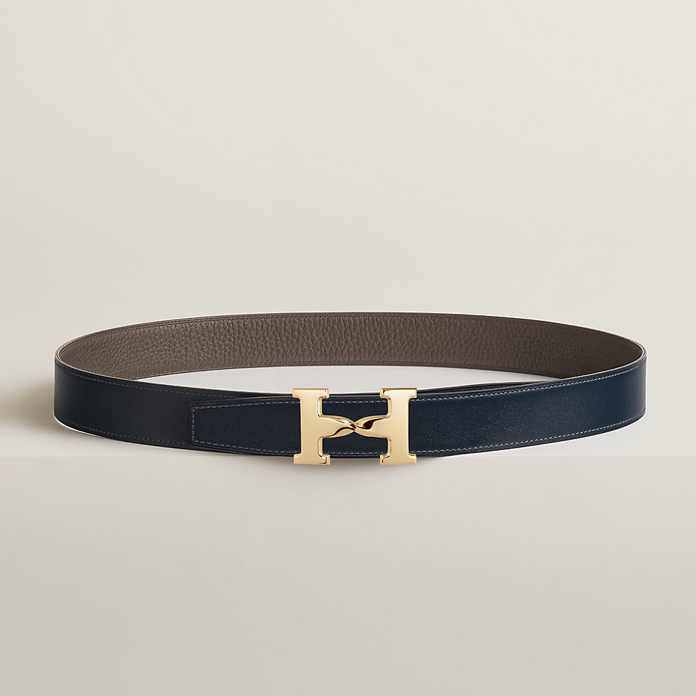 H Twist belt buckle & Reversible leather strap 32 mm | Hermès UK