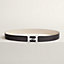 H Twist belt buckle & Reversible leather strap 32&nbsp;mm, View: , view 1 of 2