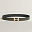 H Twist belt buckle & Reversible leather strap 32&nbsp;mm, View: , view 1 of 2