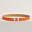 H Twist belt buckle & Reversible leather strap 32&nbsp;mm, View: , view 1 of 2