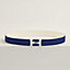 H Twist belt buckle & Reversible leather strap 32&nbsp;mm, View: , view 1 of 2