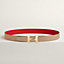 H Twist belt buckle & Reversible leather strap 32&nbsp;mm, View: , view 2 of 2