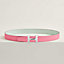 H Twist belt buckle & Reversible leather strap 32 mm, view 2 of 2