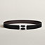 H Twist belt buckle & Reversible leather strap 32&nbsp;mm, View: , view 1 of 2
