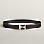 H Twist belt buckle & Reversible leather strap 32&nbsp;mm, View: , view 2 of 2