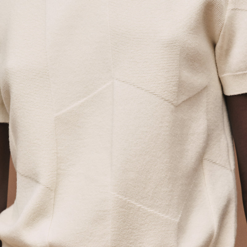 "H Voyage" short-sleeve sweater
