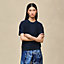"H Voyage" short-sleeve sweater, View: Worn, worn, view 2 of 5