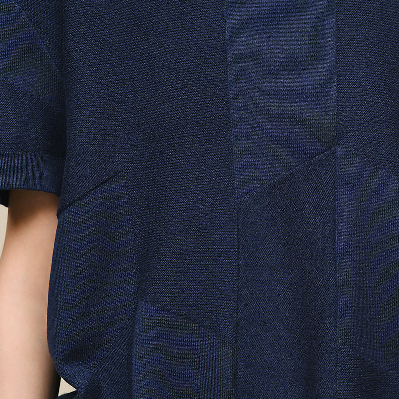 "H Voyage" short-sleeve sweater