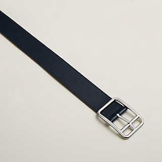 Half Cod 38 reversible leather belt - Beige | Hermès USA