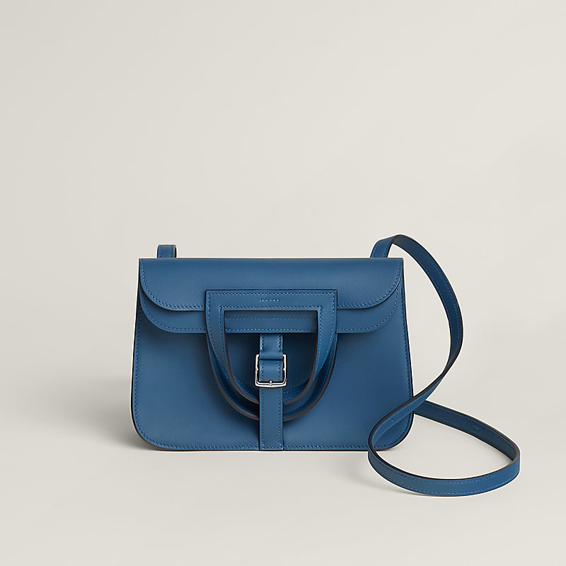 Halzan mini bag - Blue | Hermès UK