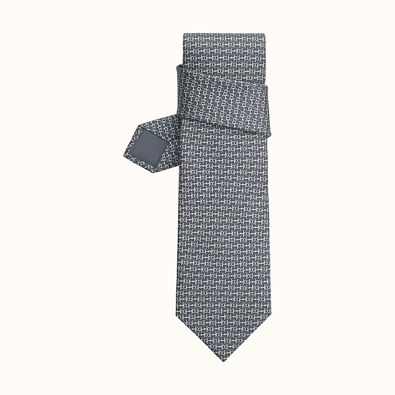 black hermes tie