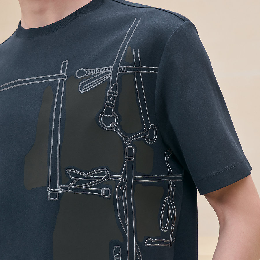 【プリントがポイント】HERMES Harnais en Gouache 3D Tシャツ org.jpg