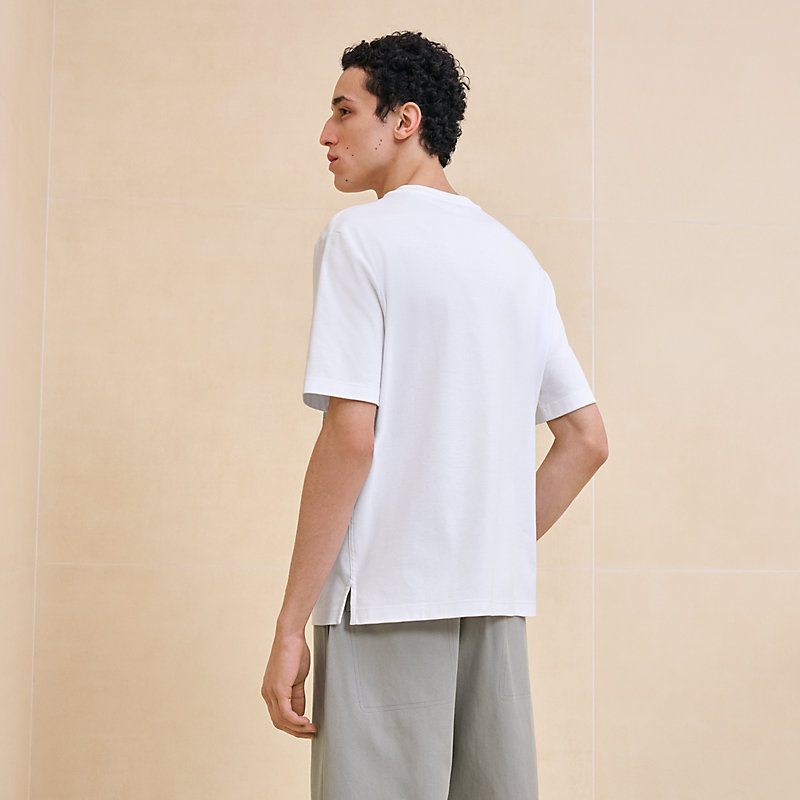 【シンプル/お洒落】HERMES Tシャツ Harnais en Gouache 3D 新作！】3Dプリント！ Hermes Harnais en Gouache 3D Tシャツ