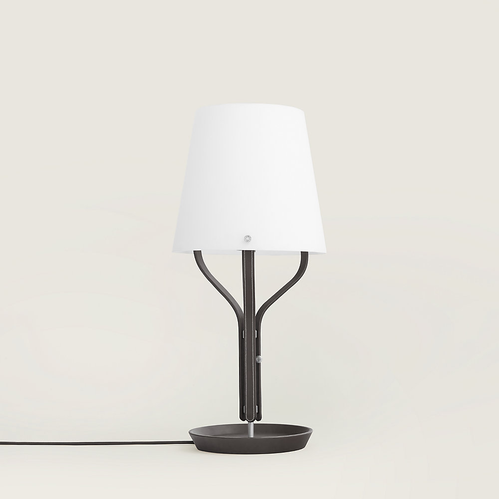 table lamp on